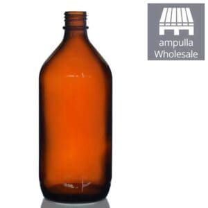 1000ml Amber Glass Winchester Bottle bulk