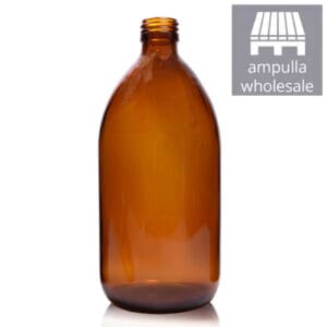 1000ml Amber Glass Sirop Bottles Wholesale