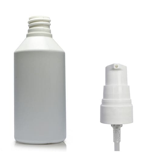 100ml white bottle w pump