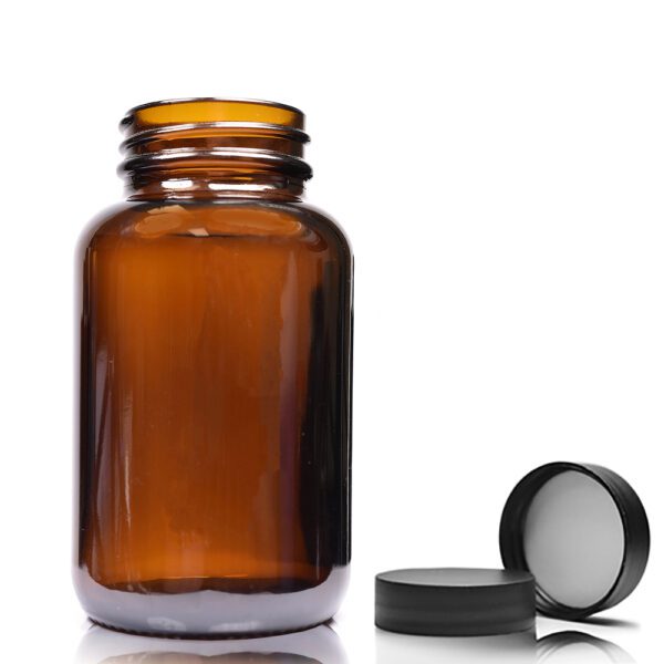 120ml Amber Glass Pharmapac Jar With Screw Cap - Image 4