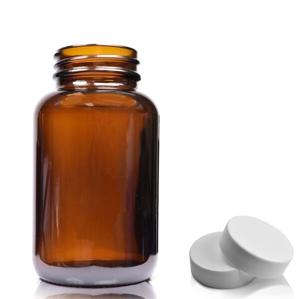 120ml Amber Glass Pharmapac Jar With Screw Cap