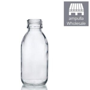 125ml Clear Glass Sirop Bottle bulk