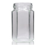 190ml Hexagonal Clear Glass Jar