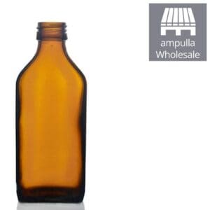 200ml Clear Glass Flask Bottles Wholesale - Ampulla Packaging