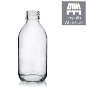 200ml Clear Glass Sirop Bottle bulk