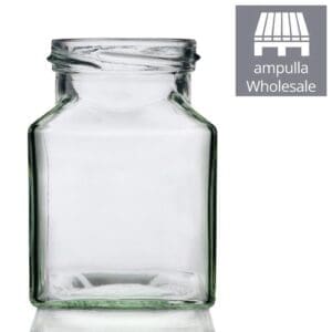 200ml Square Glass Jar bulk