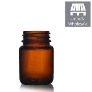 30ml amber glass pill jar buy in bulk