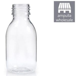 100ml Clear PET Plastic Sirop Bottle bulk