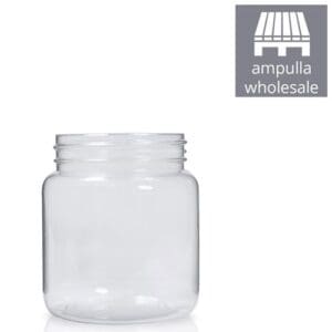 100ml Clear PVC Screw Top Jar bulk