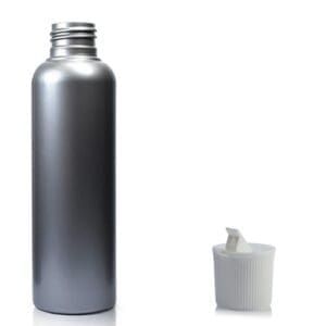 100ml Silver Plastic Bottle with nozzle