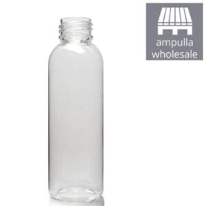 100ml Tall Clear PET Boston Bottle bulk