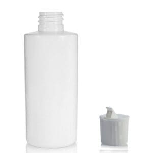100ml White Glossy PET Plastic Bottle with nozzle