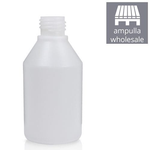 150ml Natural HDPE Plastic Round Bottle BULK