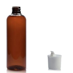 150ml amber plastic bottle with nozzle