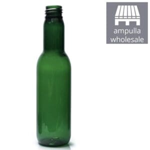 187ml Green PET Plastic Wine Bottle bulk