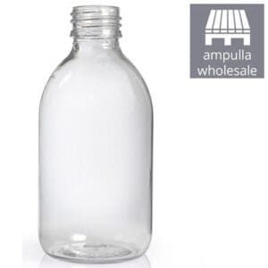 250ml Clear PET Sirop Bottle bulk