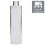 250ml Tall Clear PET Square Bottle bulk