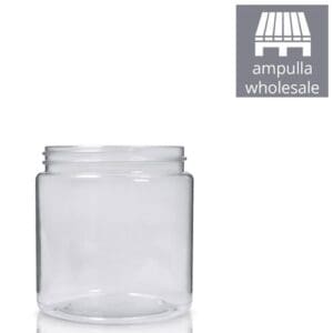 300ml PVC Clear Screw Top Jar BULK