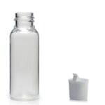 30ml clear plastic bottle with nozzle cap