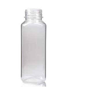 330ml Clear Square Plastic Juice