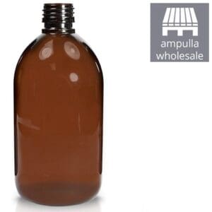 500ml Amber PET Sirop Bottle BULK