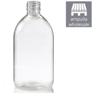 500ml Clear PET Sirop Bottle BULK