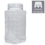 500ml Square PET Plastic Spice Jar Bulk