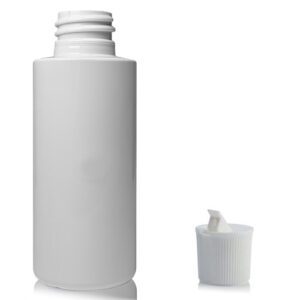 50ml White PET Plastic Bottle With White Nozzle Cap