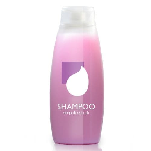 Shampoo bottle filled