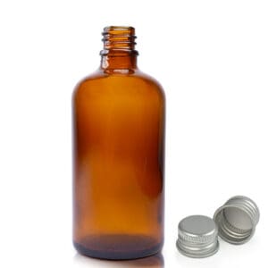 100ml Amber Dropper Bottle With Aluminium Cap