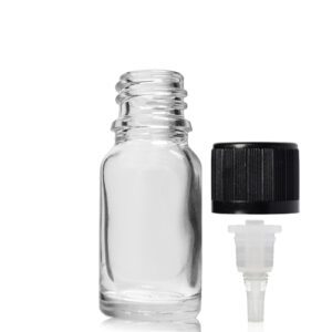 10ml Clear Glass Dropper Bottle With CRC Dropper Cap
