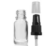 10ml Clear Glass Dropper Bottle With Lotion Pump