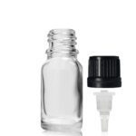 10ml Clear Glass Dropper Bottle With Dropper Cap