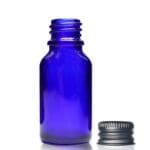 15ml Blue Glass Dropper Bottle With Metal Cap