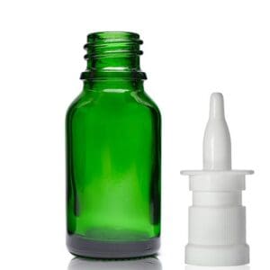 15ml Green Glass Dropper Bottle & Nasal Spray