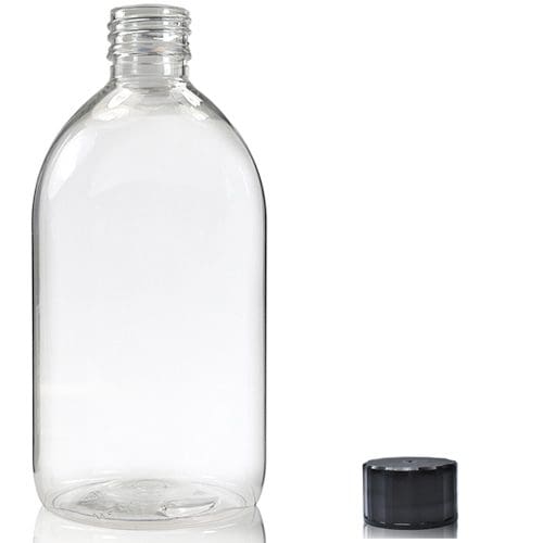 500ml Clear PET Sirop Bottle nbc