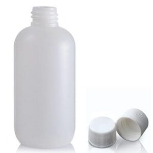 100ml HDPE Boston Bottle With Screw Cap