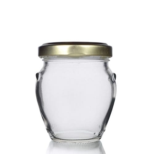 212ml Orcio Glass Jar w gold Lid