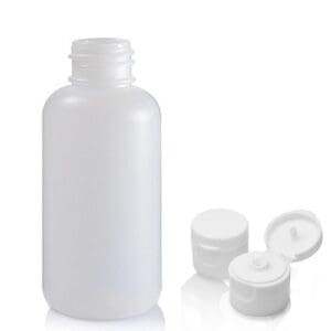 50ml HDPE Boston Bottle With Flip-Top Cap