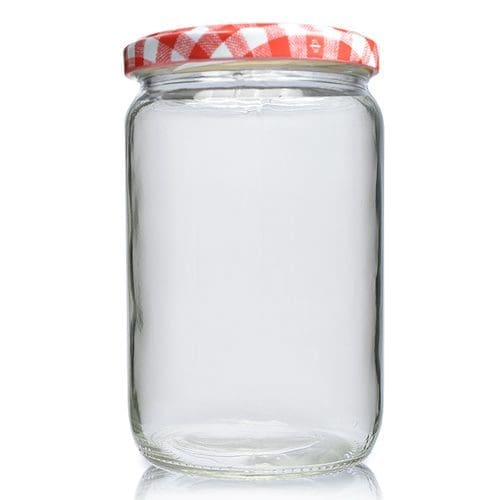 650ml Clear Glass Food Jar With Lid