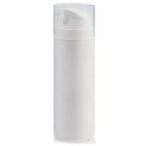 150ml Pearl Airless Dispenser Bottle With Clear Over-Cap