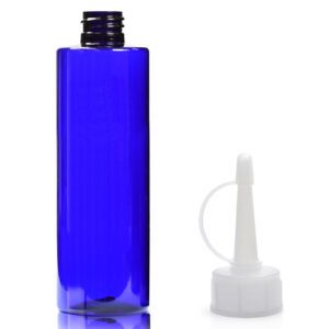 250ml Blue Plastic Bottle With Spout Cap