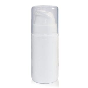 30ml Pearl Airless Dispenser Bottle With Clear Over-Cap
