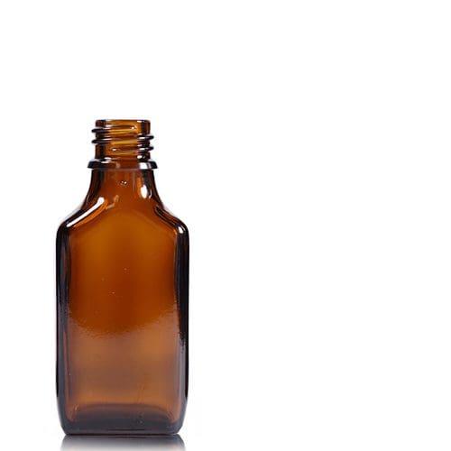 30ml Amber Glass Rectangular Bottle
