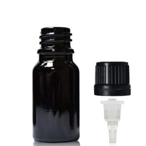 10ml black dropper bottle with black dropper