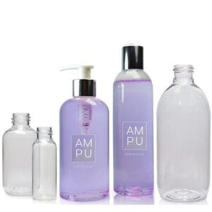 Clear PET Plastic Bottles