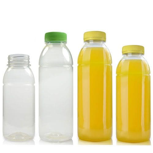 Eco friendly plastic juice bottle group