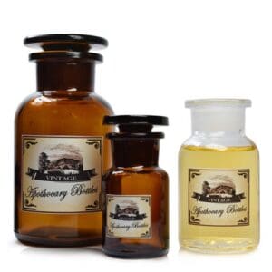 Glass Apothecary Bottles