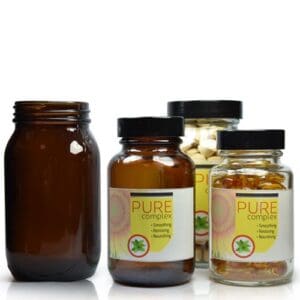 Glass Pill Jars