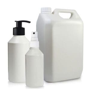 PCR HDPE Plastic Bottles